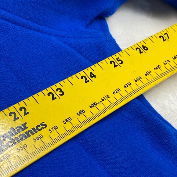 Lands End Mens XL Serious Sweats Blue Half-Zip Pullover Wnter Warm - Picture 9 of 11